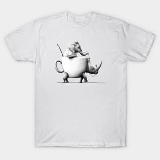 neushoorn en olifant T-Shirt